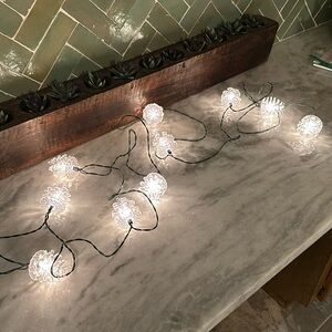 Vintage plastic pinecone lights